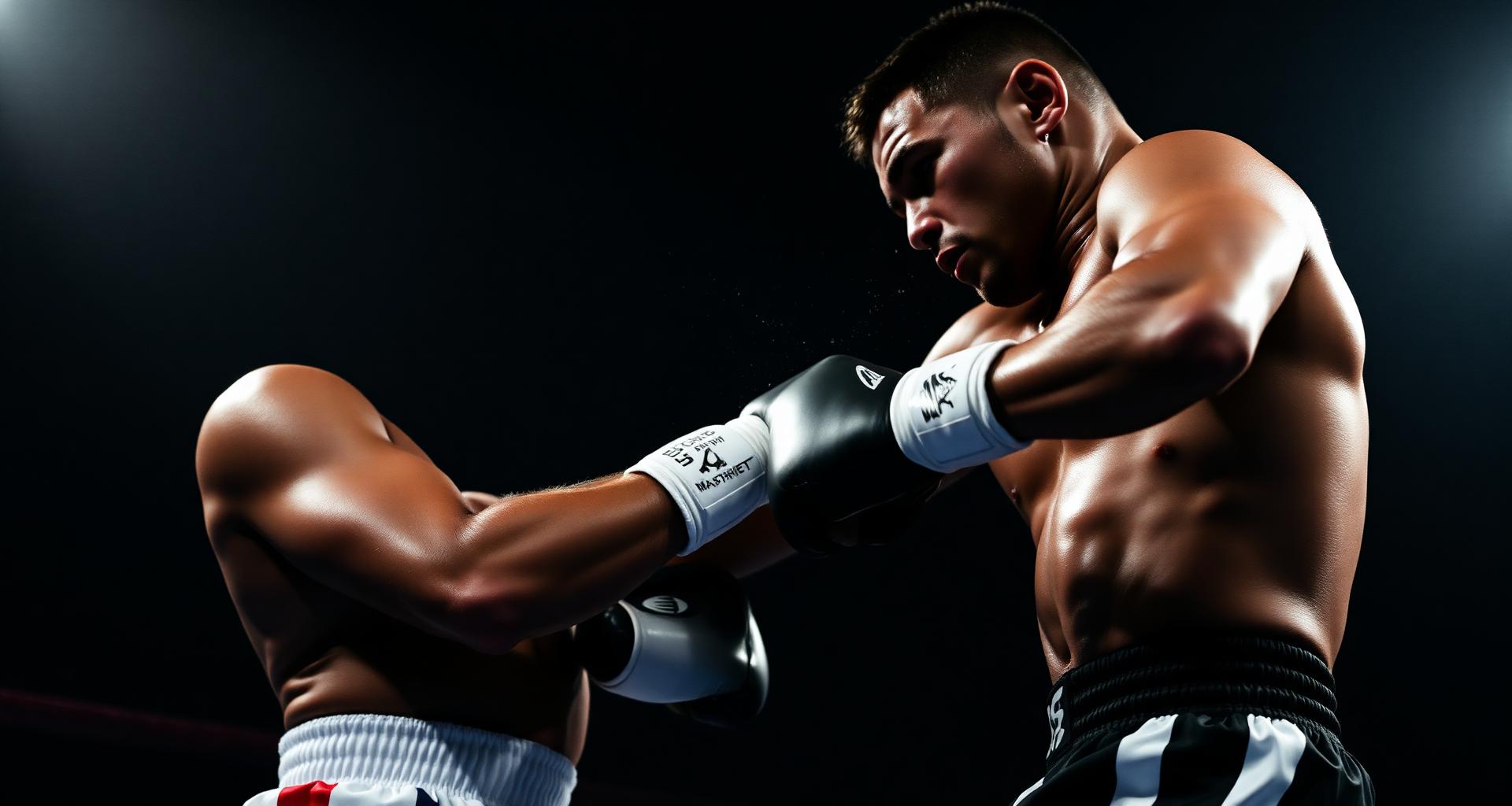 Boxer mid-fight